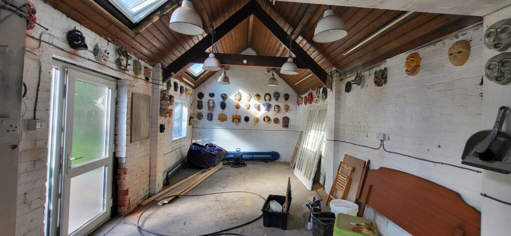 Image of inside the workshop without all the equipment installed